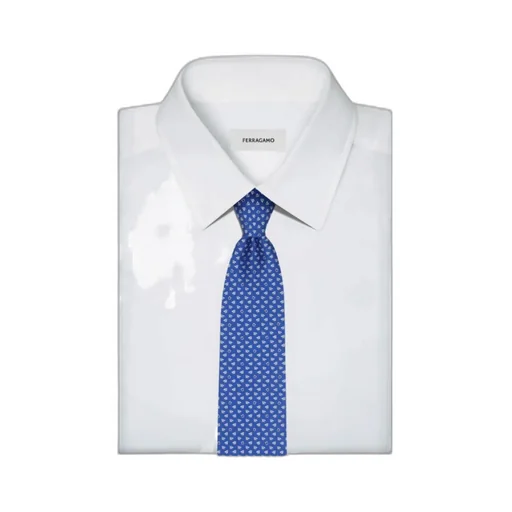 Ferragamo Logo Detailed Printed Tie