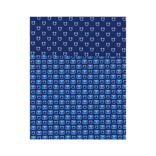 Gancini Letter Print Silk Tie
