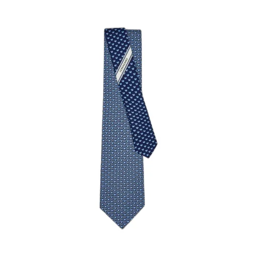 Butterfly Print Silk Tie