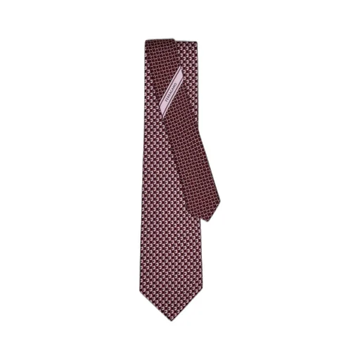 Ferragamo Logo Detailed Printed Tie