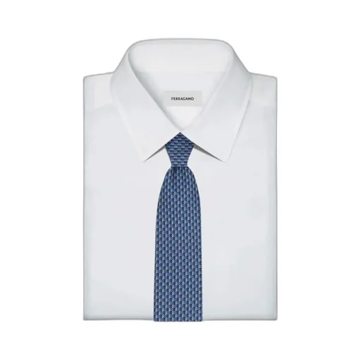 Bicolor Gancini Jacquard Tie