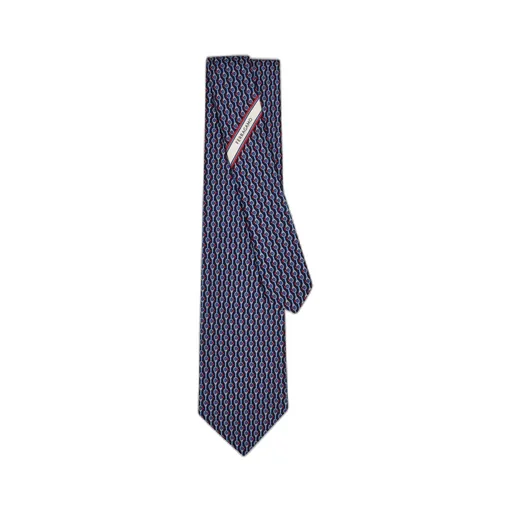 Tennis Print Silk Tie