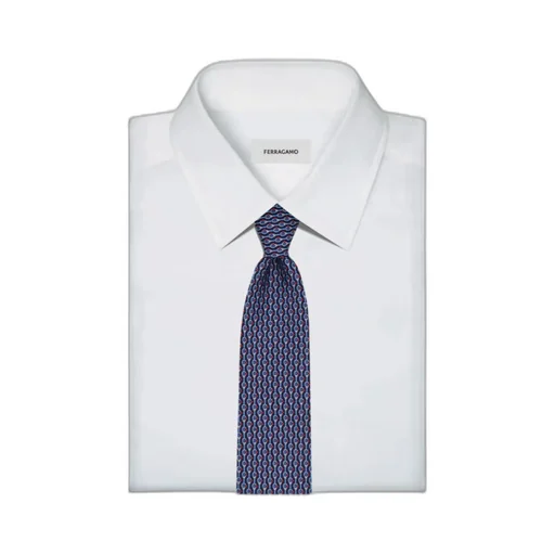 Tennis Print Silk Tie