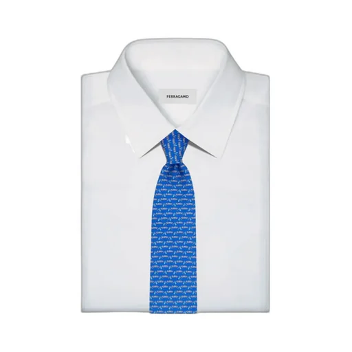 Ferragamo Logo Detail Printed Tie