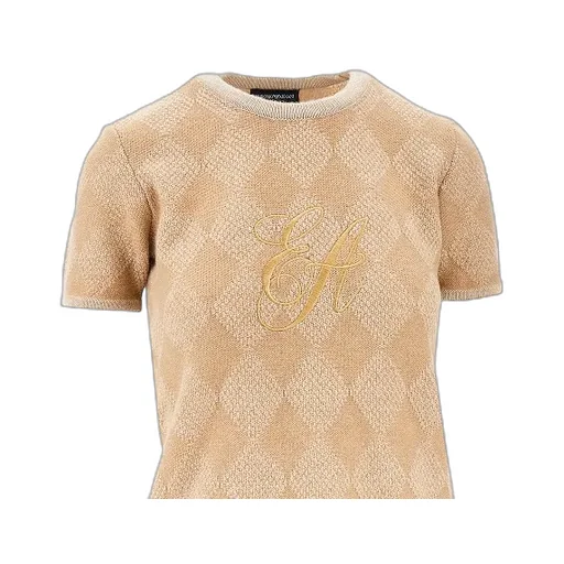 Round-Neck Short-Sleeved Sweater