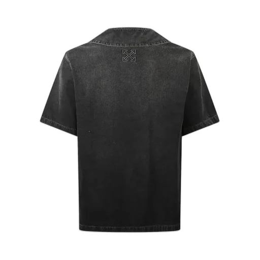 Off-White Button-Up Denim Baseball Shirt
