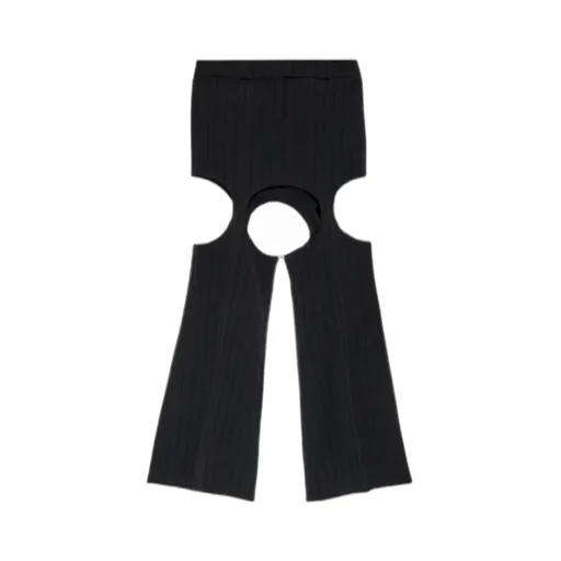 Cut-Out Ribbed Skirt