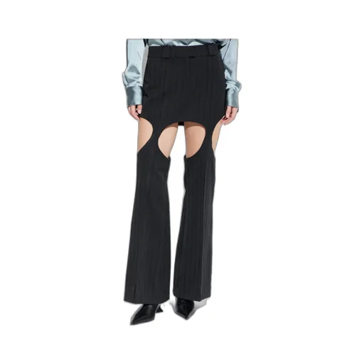Cut-Out Ribbed Skirt