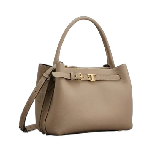 Tod's T-Plaque Belt Detail Tote Bag