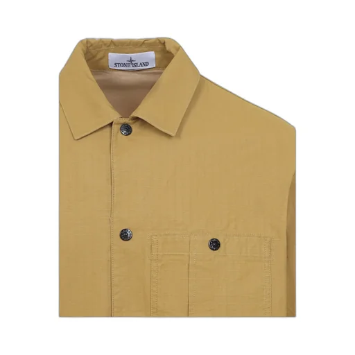 Stone Island Logo Patch Press-Stud Jacket