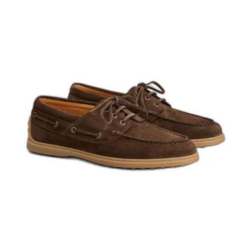 Tod's Logo Embossed Lace-Up Loafers