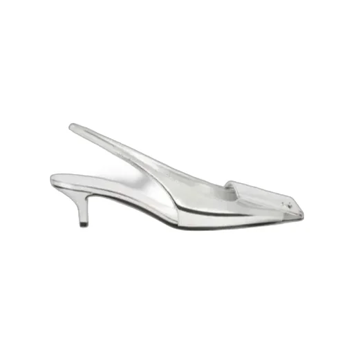 CourrÈGes Fold Mirror Slingback Pumps