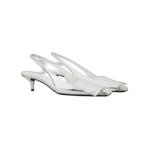 CourrÈGes Fold Mirror Slingback Pumps