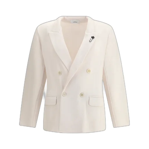 Lardini Double-Breasted Knit Jacket