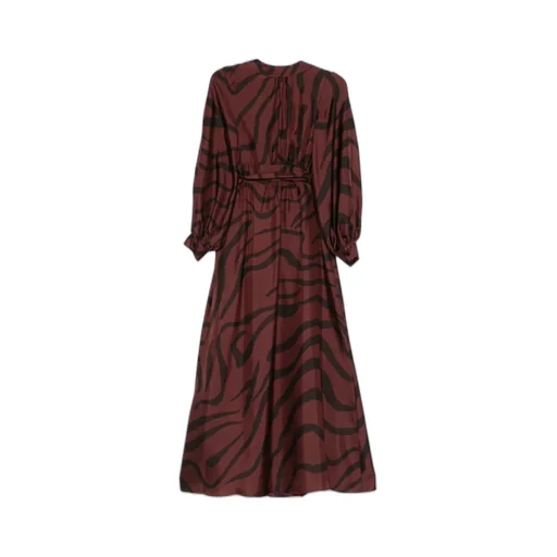 Zebra-Print Wrap Dress