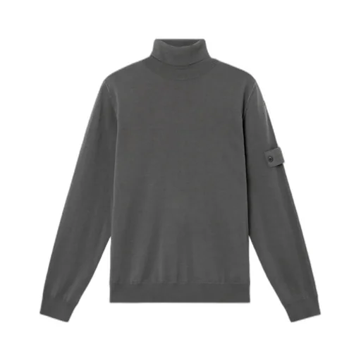Stone Island Logo Patch Roll-Neck Jumper