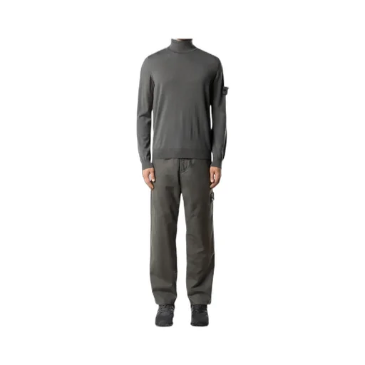 Stone Island Logo Patch Roll-Neck Jumper