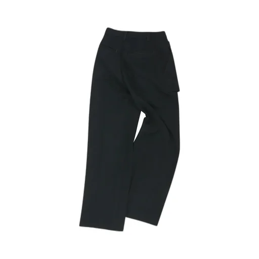 Wool Blend Twill Casual Pants