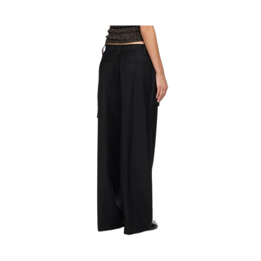 Wool Blend Twill Casual Pants