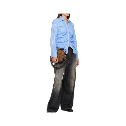 Striped Pleated Shirt