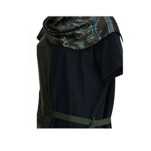 Sacai Paisley-Printed Panelled Asymmetric Top