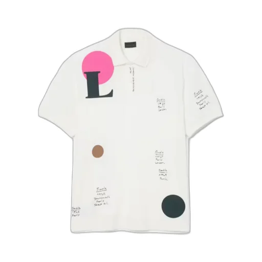 Runway Loose Fit Graphic Piqué Polo Shirt