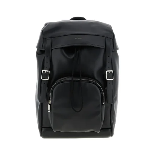 Saint Laurent Logo Printed Buckle Fastening Backpack