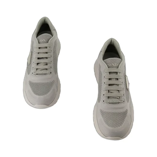 Prada Triangle-Logo Lace-Up Sneakers