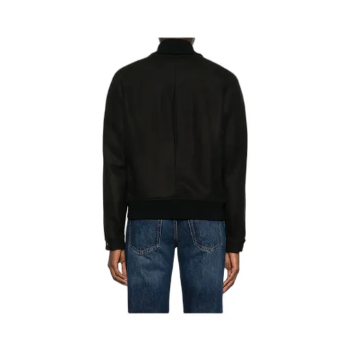 Zip-Up Pocketed Bomber Jacket