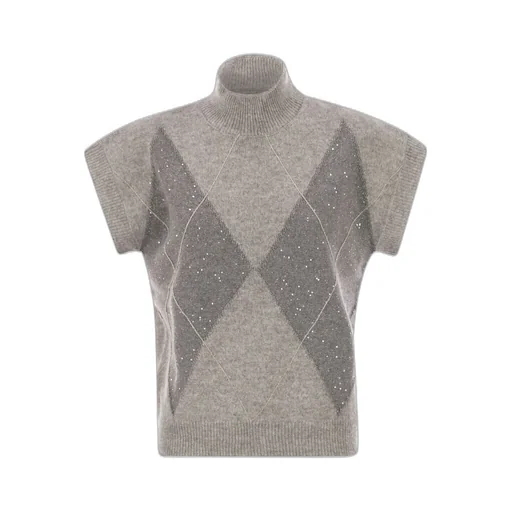 Peserico Diamond Jacquard Knitwear