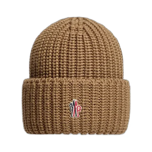 Moncler Grenoble Logo Embroidered Beanie
