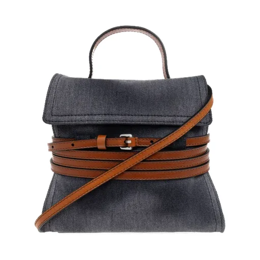Moschino Tie Me Belted Mini Top Handle Bag