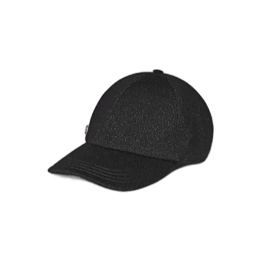 Knit Wool And Lamè Baseball Hat