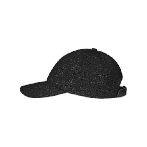 Knit Wool And Lamè Baseball Hat