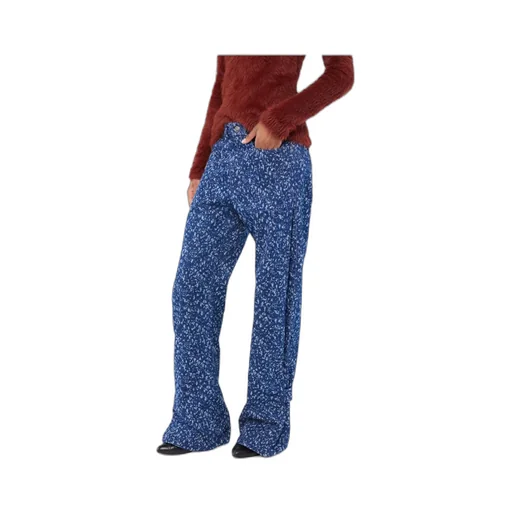 Splatter-Print Baggy Jeans