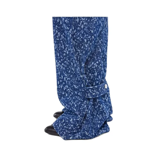 Splatter-Print Baggy Jeans