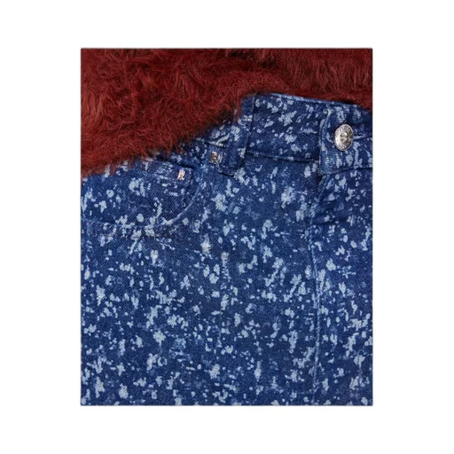 Splatter-Print Baggy Jeans