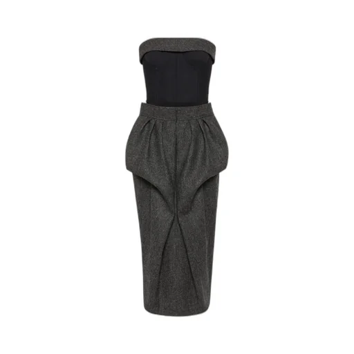Wool Bustier Dress