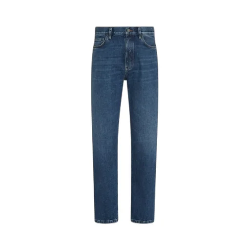 Zegna Logo Patch Straight-Leg Jeans