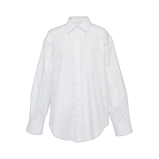 Msgm Contrasting Piping Poplin Shirt