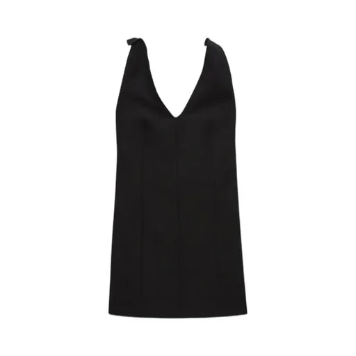 V-Neck Sleeveless Mini Dress
