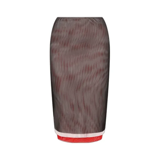 Msgm Gonna Rear Slit Skirt