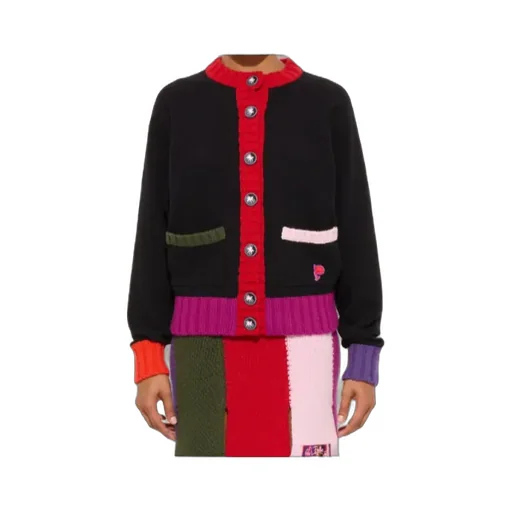 Color-Block Pocket Cardigan
