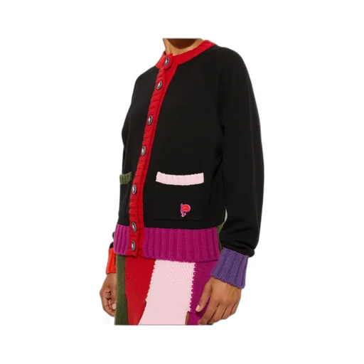 Color-Block Pocket Cardigan