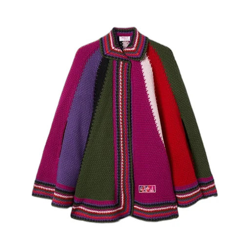 Color Block Large Cape