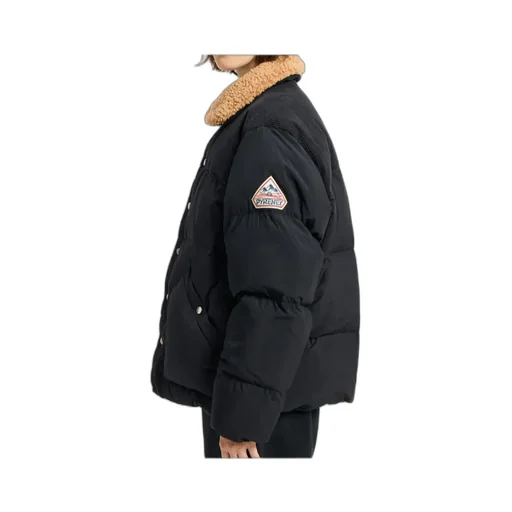 Lapel Long-Sleeved Down Jacket