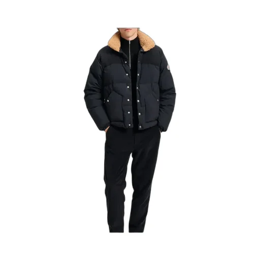 Lapel Long-Sleeved Down Jacket