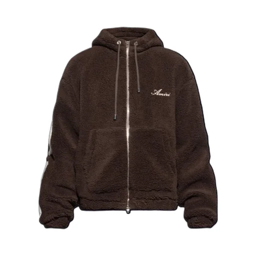 Zip-Up Bone-Detail Hoodie