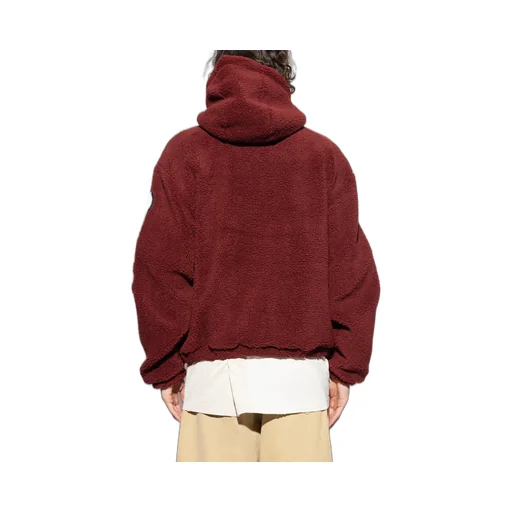 Bone-Detail Zip-Up Hoodie