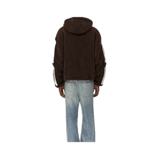 Zip-Up Bone-Detail Hoodie